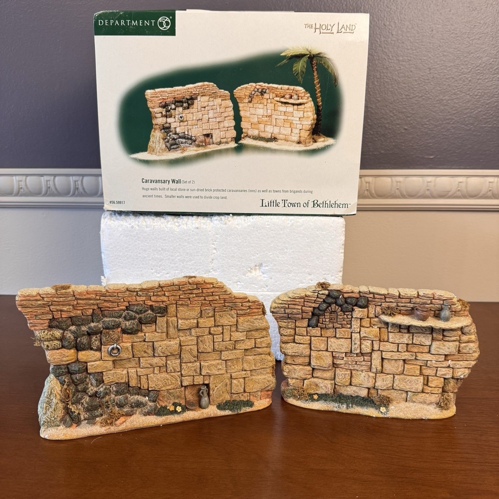 Department 56 Caravansary Wall Holy Land Little Town of Bethlehem - Picture 3 of 7